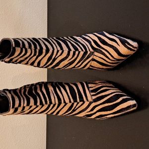 Antonio Melani Hair on Calf tiger print boots.